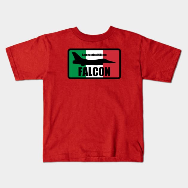 Italian F-16 Falcon Kids T-Shirt by TCP